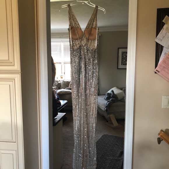 Jovani Size 2 beaded gown - Picture 2 of 6